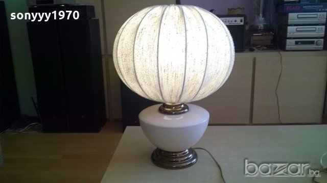 огромен немски лампион-мрамор/керамика/метал-внос швеицария, снимка 3 - Антикварни и старинни предмети - 19687644