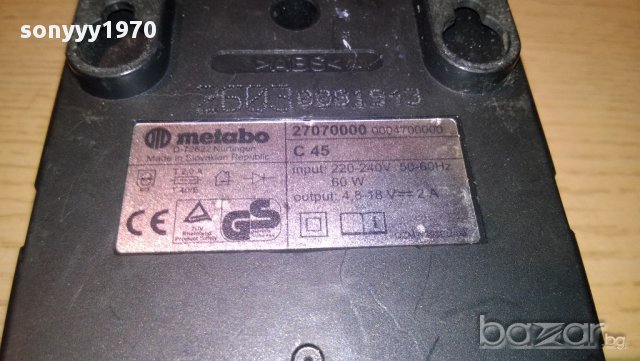 metabo-c45 4.8-18voltts/2amp-зарядно-внос швеицария, снимка 11 - Други инструменти - 11571423
