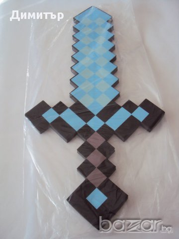 Майнкрафт, Minecraft диамантен меч 35лв, кирка, брадва 40лв.  играчка Маинкрафт , снимка 10 - Рисуване и оцветяване - 13312173