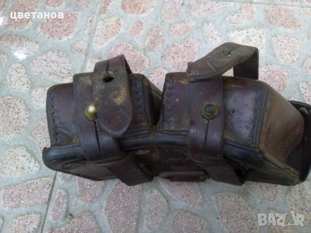  Армейска кожена паласка сумка патрондаш, снимка 5 - Антикварни и старинни предмети - 25013946