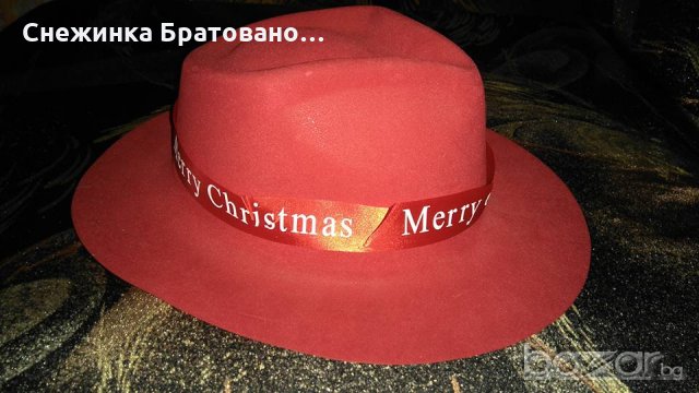 Карнавална шапка Merry Christmas, снимка 1 - Шапки - 20033721
