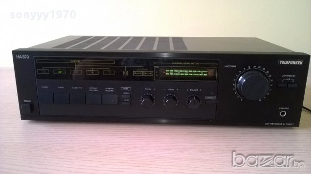 ПОРЪЧАН-Telefunken ha870 hifi amplifier 2x70w-germany-внос швеицария, снимка 5 - Ресийвъри, усилватели, смесителни пултове - 14897674