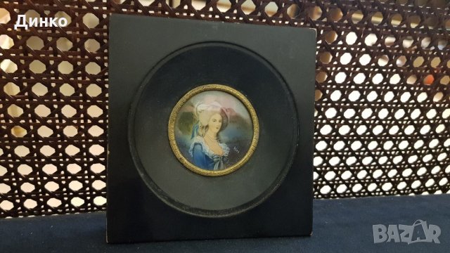 Антична миниатюра рисувана върху слонова кост френската кралица Мария Антоанета