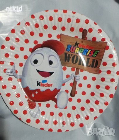 Шоколадово яйце Киндер kinder surprise 10 бр парти чинии чинийки