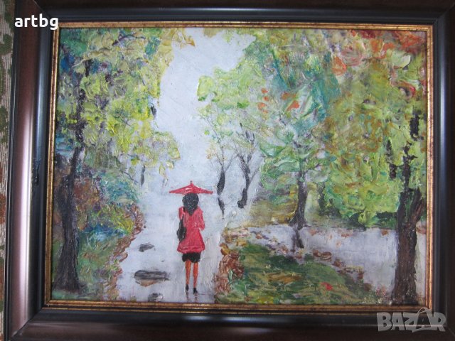 Автентична картина "Сама", снимка 3 - Картини - 24805944