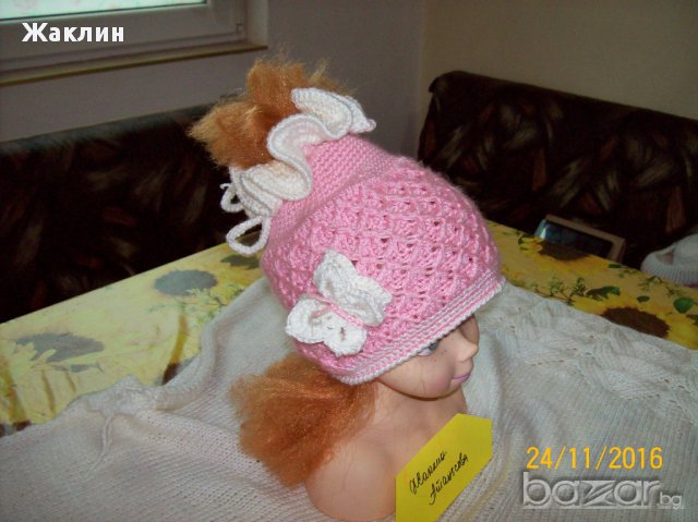 Плетени детски шапки и шалове, снимка 5 - Шапки - 16544679