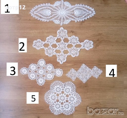 Плетени старинни бродирани автентични: покривка, каре, мильо, престилка, плетиво