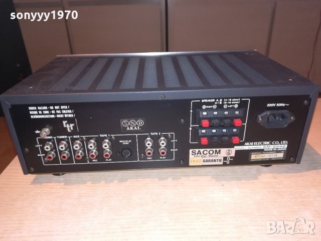 akai stereo amplifier-made in japan-внос швеицария, снимка 12 - Ресийвъри, усилватели, смесителни пултове - 21492515
