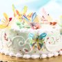 ядивни ядливи пеперуди вафлена хартия пъстроцветни за консумация украса на торта и мъфини, снимка 1 - Други - 18657833