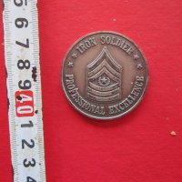 Американски военен знак значка монета Железния Войник, снимка 1 - Колекции - 25482035