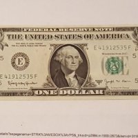 SCARCE "BARR NOTE " $ 1 DOLLAR 1963-B UNC, снимка 4 - Нумизматика и бонистика - 18801999