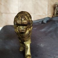 бронзова статуетка-лъв, снимка 2 - Антикварни и старинни предмети - 25980104