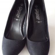 Велурени обувки, номер 40, снимка 1 - Дамски обувки на ток - 17574308