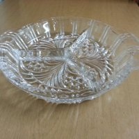 Кристална чиния   ордьовър, снимка 1 - Антикварни и старинни предмети - 24765554
