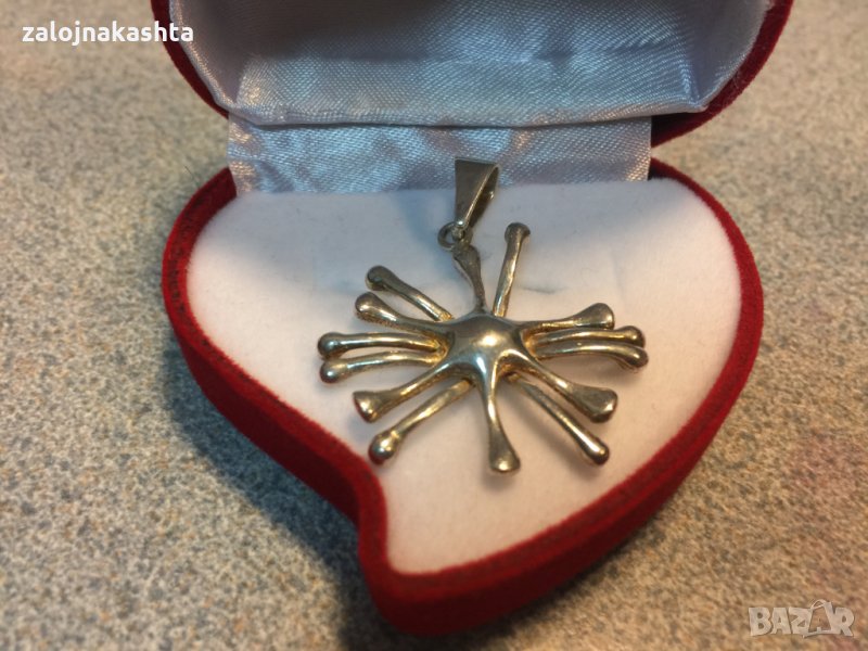 Сребърен медальон-4,74гр/925, снимка 1