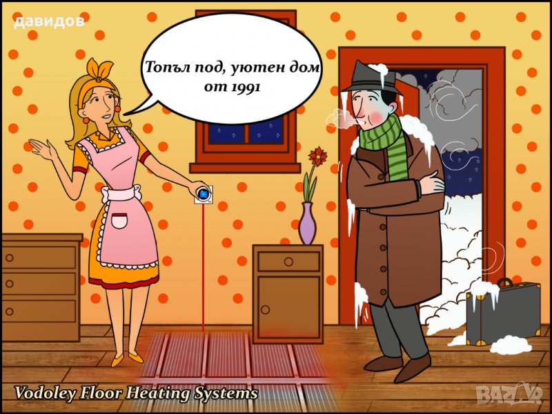 Електрическо подово отопление за всякакви подове-ламинат, теракота, снимка 1