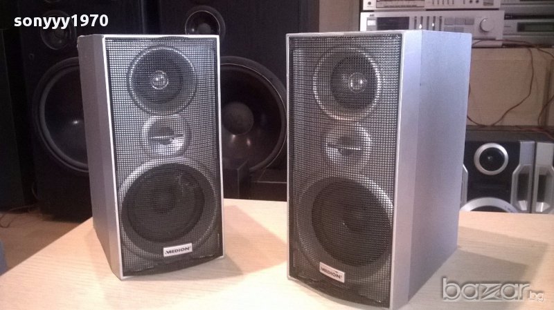 Medion 2бр тонколони 24/19/12см-внос швеицария, снимка 1