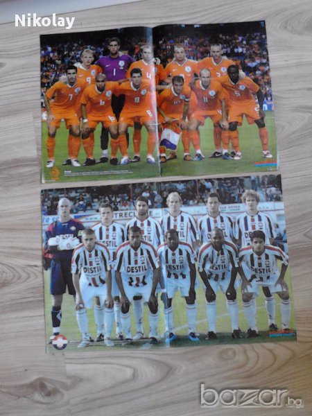 продавам плакати на футболисти и футболни отбори, снимка 1