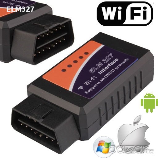 WiFi ELM327  OBD2 скенер за автодиагностика, за iOS устройства - iPhone, iPad, снимка 1