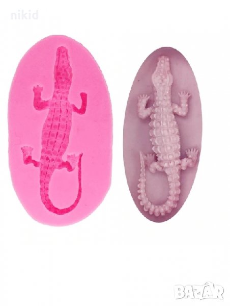 Крокодил силиконов молд форма декорация торта фондан шоколад и др, снимка 1