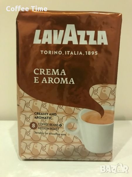 Кафе на зърна Lavazza Crema e Aroma 1кг Лаваца Крема е Арома, снимка 1