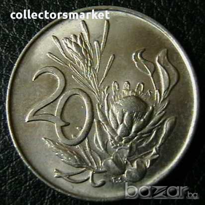 20 цента 1965, Южна Африка, снимка 1