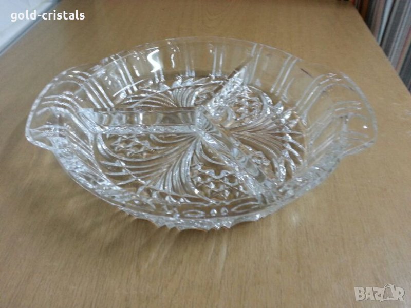 Кристална чиния ордьовър, снимка 1