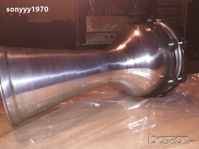 ГОЛЯМА Тарамбука алуминиева метална инокс-40х25см, снимка 2 - Ударни инструменти - 20245671