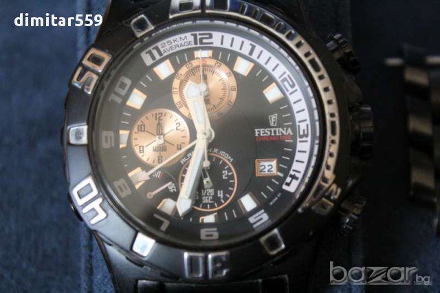 Часовник оригинален швейцарски Festina chronograf лимитирана серия, снимка 5 - Мъжки - 12802524
