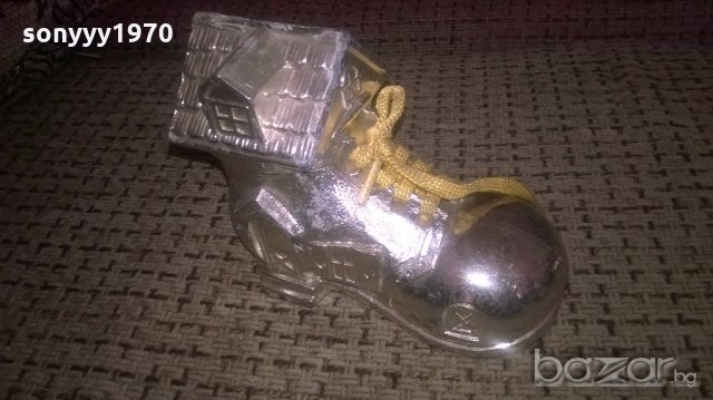 japan-посребрена обувка-ретро колекция-13х11х6см-внос англия, снимка 5 - Антикварни и старинни предмети - 19599685