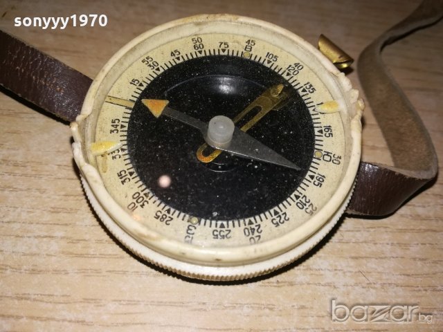 АНТИК-компас-руска ретро колекция с кожена каишка-водомер, снимка 8 - Колекции - 20576322