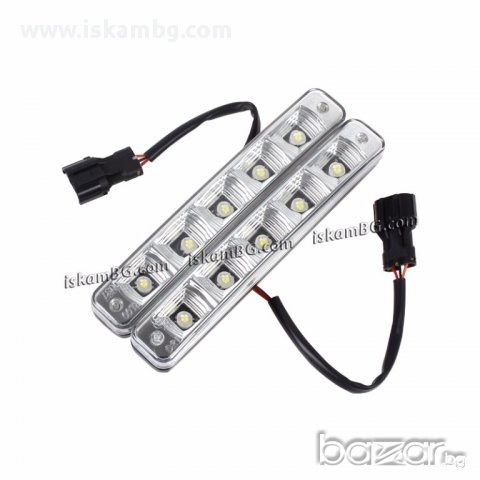 Дневни светлини DRL за коли 2х5 диода - код 1148, снимка 2 - Аксесоари и консумативи - 13802290