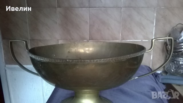 стара бронзова купа арт деко, снимка 2 - Антикварни и старинни предмети - 23742917