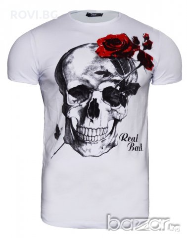 Мъжка тениска X2049 Бял, снимка 1