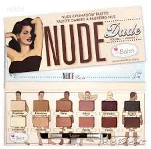 The Balm Nude Dude theBalm 12 цвята сенки грим за очи, снимка 1 - Декоративна козметика - 15926818