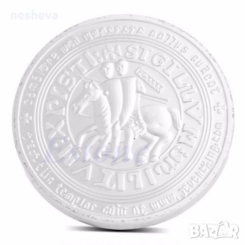 ВЪЗПОМЕНАТЕЛНА МОНЕТА - символ на рицарите темплиери, снимка 3 - Колекции - 23592018