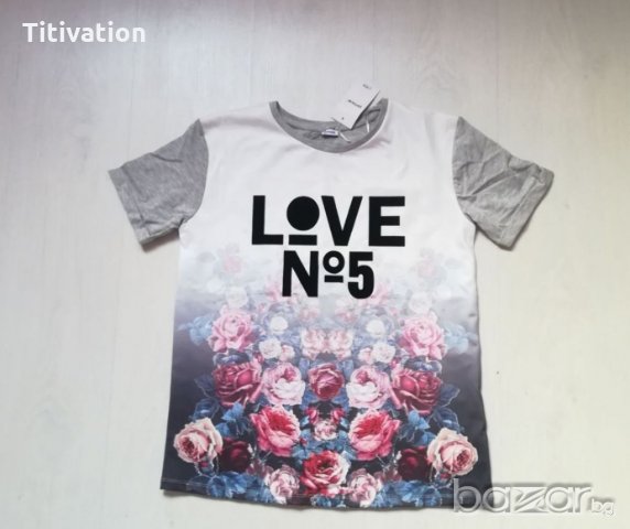 Дамска тениска LOVE, снимка 1 - Тениски - 21242442