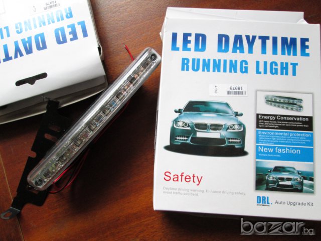 Дневни диодни светлини за кола с 8 LED диода DRL дневна светлина бяла ярка, снимка 13 - Аксесоари и консумативи - 7176867