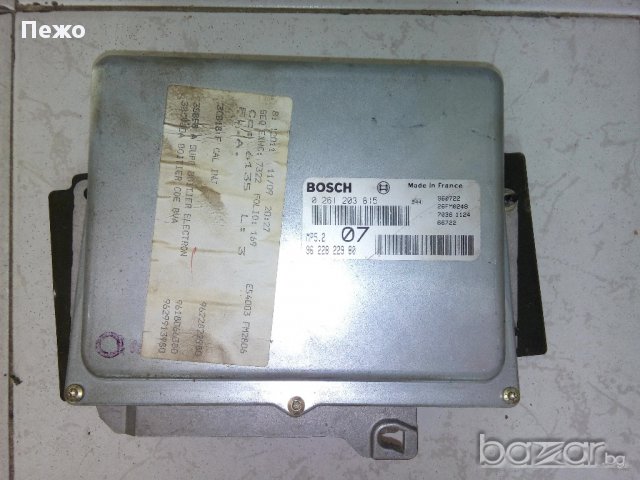 Компютър Bosch за Pegueot 406 2.0i, 132к.с., снимка 1 - Части - 14214443