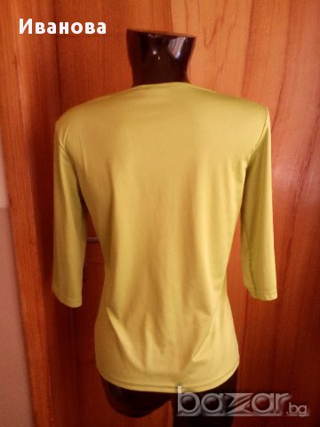 Светло зелена  блуза с 3/4 ръкав М / Л, снимка 3 - Тениски - 15385240