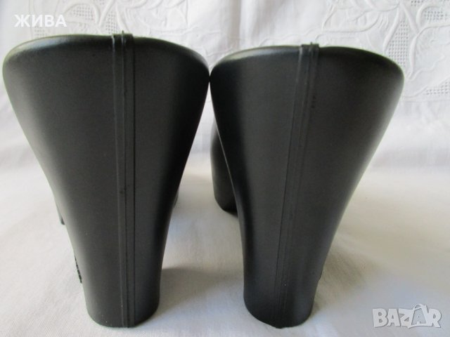 FLY LONDON черни дамски чехли на пкатформа, нови, с етикет, , снимка 6 - Чехли - 24267376