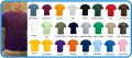 тениски Fruit of the loom Белгия нови 100% памук  цвят бял,черен,червен,оранжев,светло син,тъмно син, снимка 1