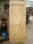  Дървени портални врати, порти, ковани врати от дъски, оградни и декоративни пана, снимка 6
