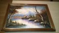 ПОРЪЧАНА-Картина с рамка-маслени бои-61/44см-внос швеицария, снимка 10