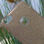 Калъф | кейс за Huawei P10 Lite силиконов гръб златен брокат