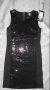 Черна рокля с пайети за парти марка H&M Divided размер S, снимка 1 - Рокли - 20395686