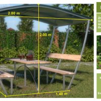Беседки Primaterra , снимка 2 - Градински мебели, декорация  - 21823793
