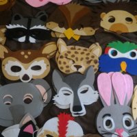 Ръчно изработени маски на животни от филц, снимка 15 - Други - 23427745