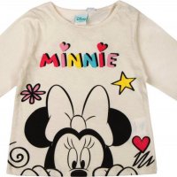 Нова детска блуза с дълъг ръкав MINNIE MOUSE, снимка 1 - Бебешки блузки - 24680353