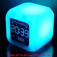 Настолен антистрес LED часовник 7 цвята - код КУБЧЕ , снимка 2 - Други стоки за дома - 12979301